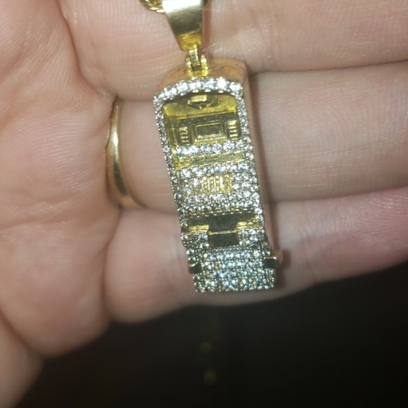 custom atm 14k gold vvs diamonds